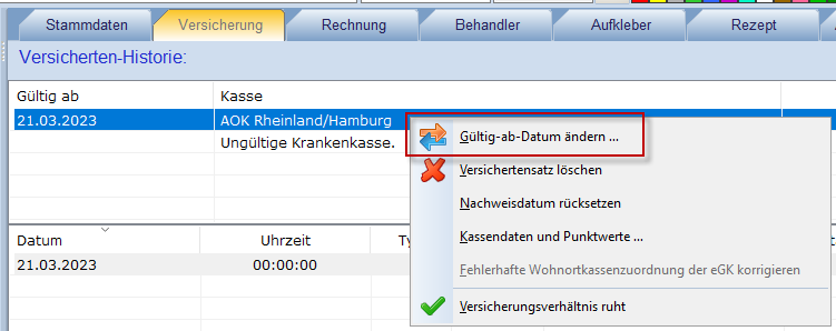 Meldung Quartalsabrechnung 6