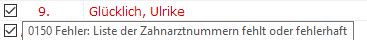 Meldung Quartalsabrechnung 7
